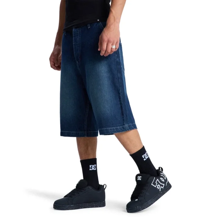 Męskie luźne szorty jeansowe Męskie luźne szorty jeansowe